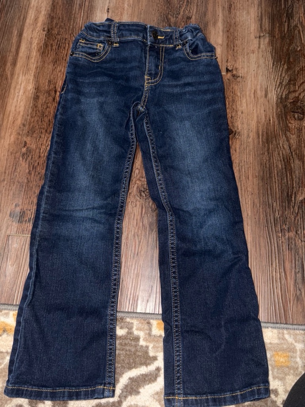 Classic Dark Blue Denim Jeans